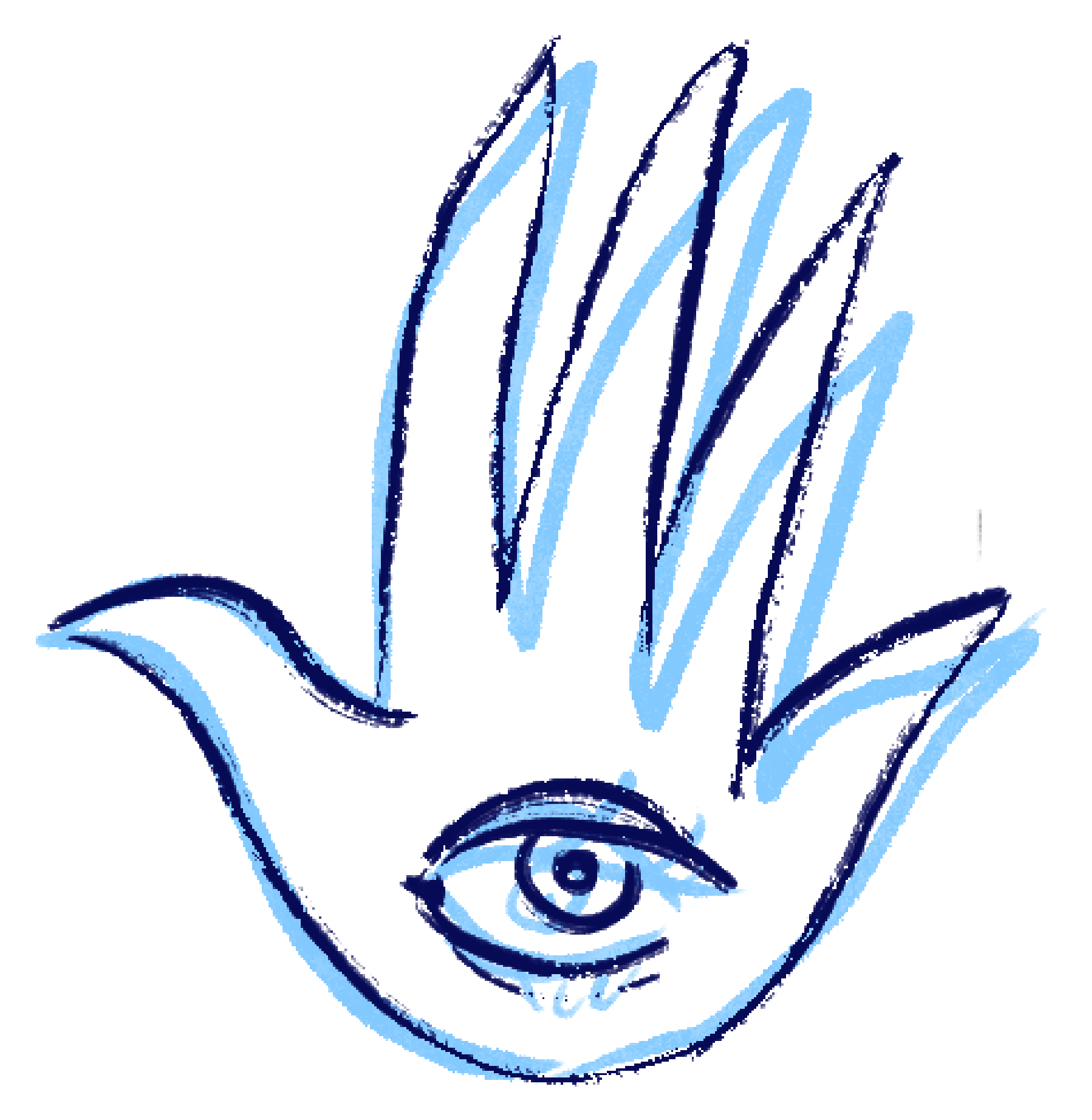 Hamsa hand illustration