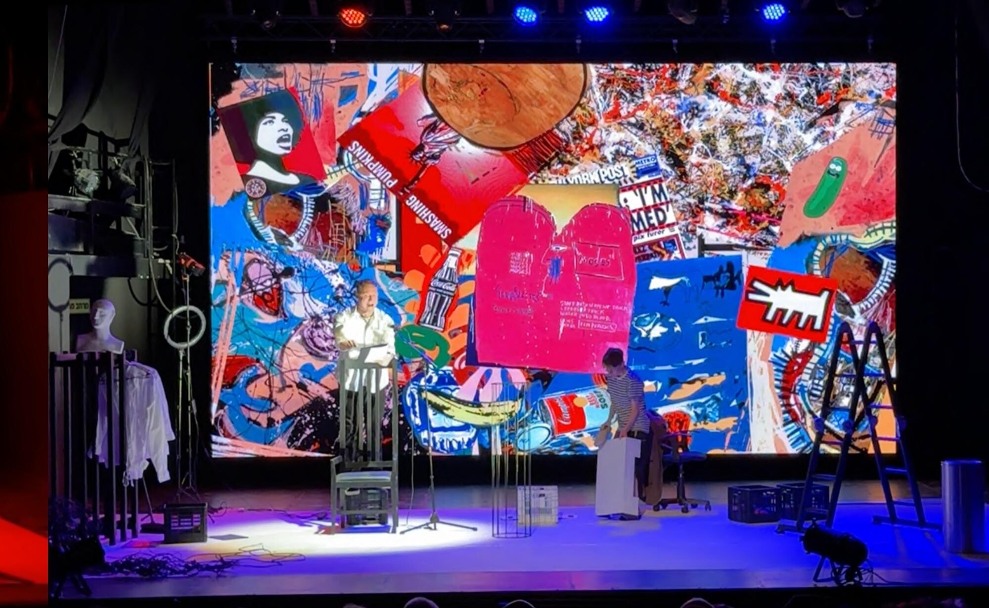 Natan, stage production, projection design
