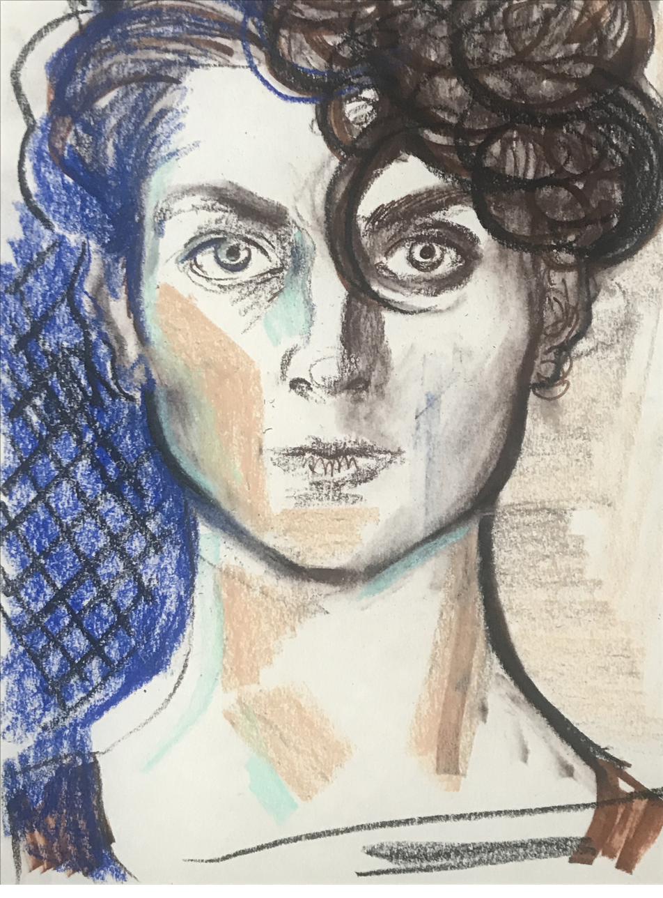Custom portrait example, pastel