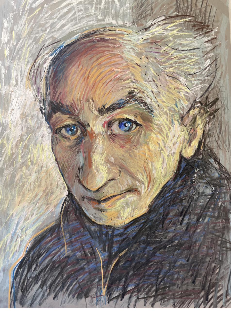 Custom portrait, pastel