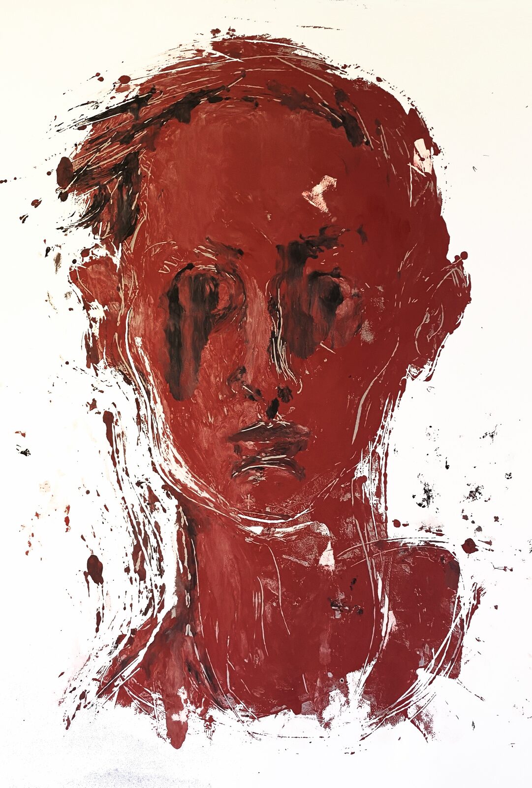 Portrait study, red
